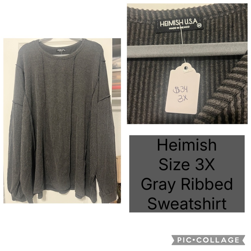 HEIMISH USA Charcoal Crewneck Sweater